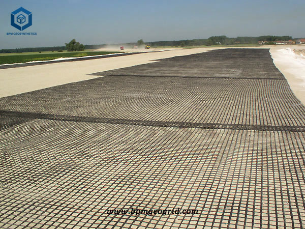 Plastic Biaxial Geogrid reinforcement