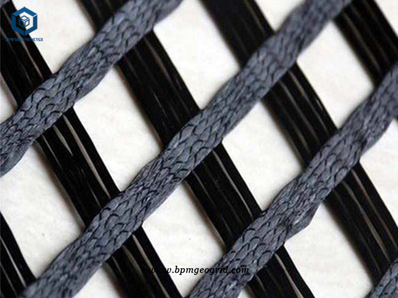 Warp Knitted Polyester Geogrid Fabric for Highway Project in Thailand