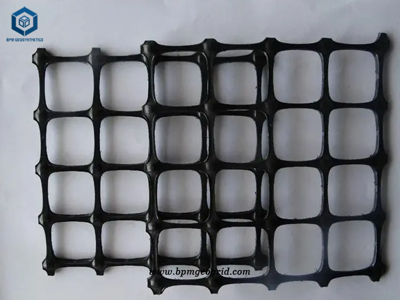 HDPE Biaxial Geogrid used in Highway Foundation Project in Peruru
