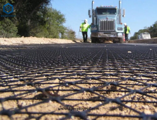 Plastic Biaxial Geogrid Mesh for Road Project in Vietnam